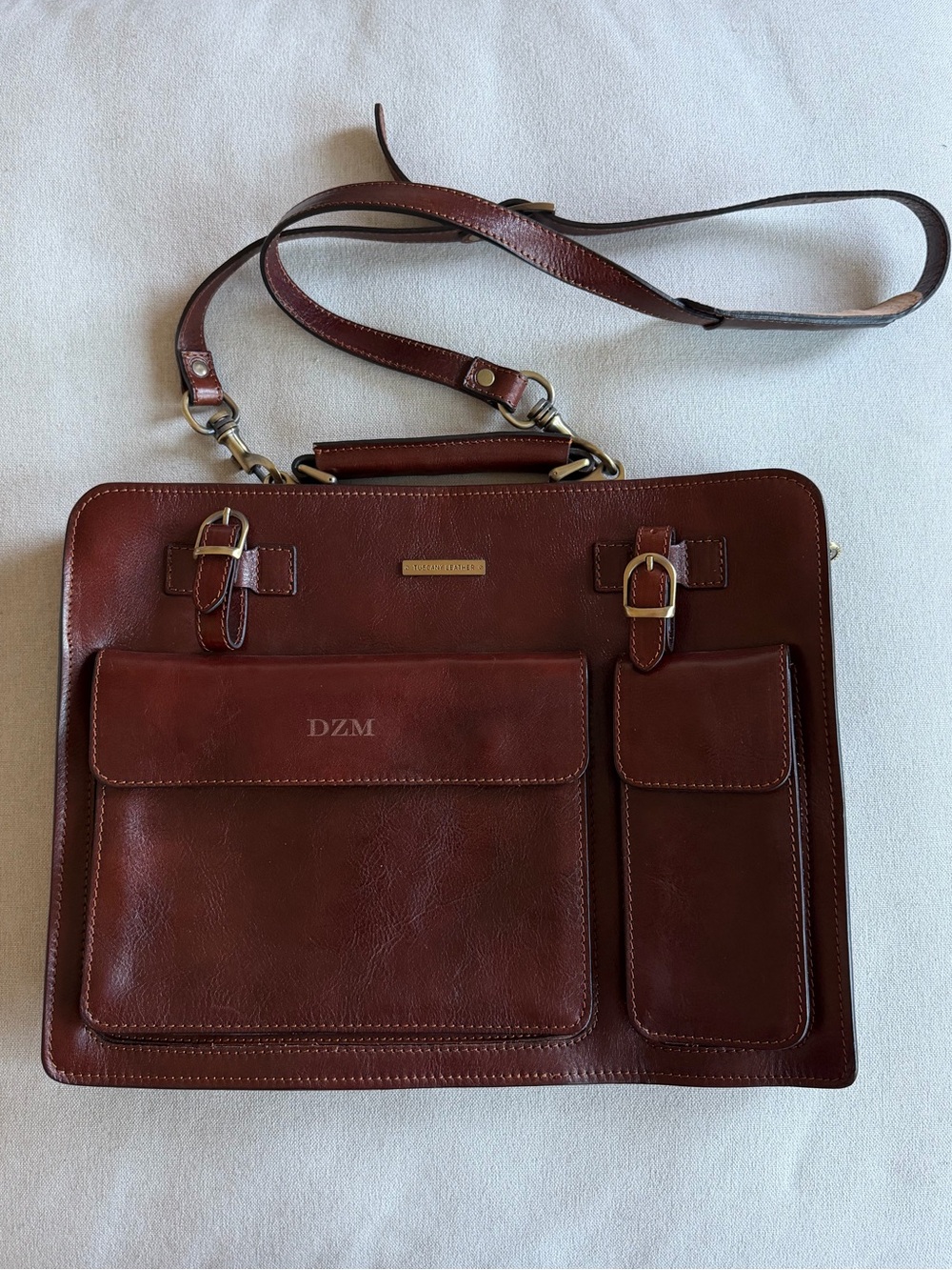 Briefcase - Handmade Tuscany Leather